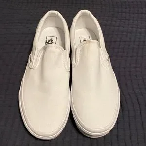 Vans Shoes Unisex White Vanz Slip On Shoes Size M 75 W